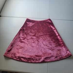 Vintage Betsey Johnson Skirt Womens 4 Pink Faux Pony Hair A-Line Mini Party